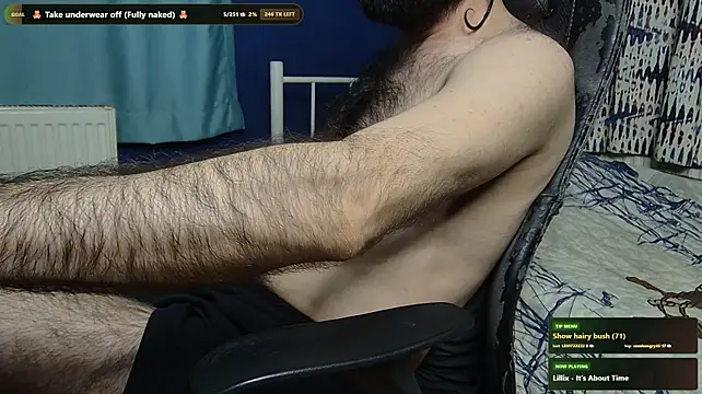 hairybearcb: διαδικτυακό σόου στην κάμερα