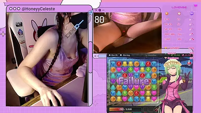 הופעת וובקאם של HoneyyCeleste