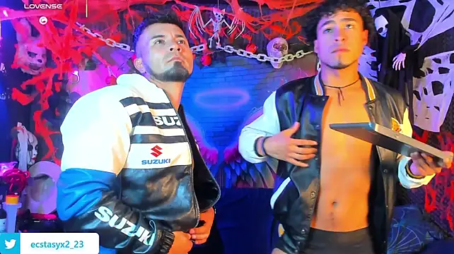 Show de ECSTASYX2-23 na webcam