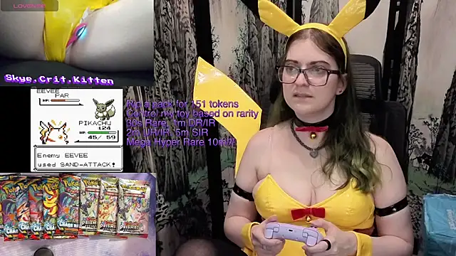 Show de CritKitten na webcam
