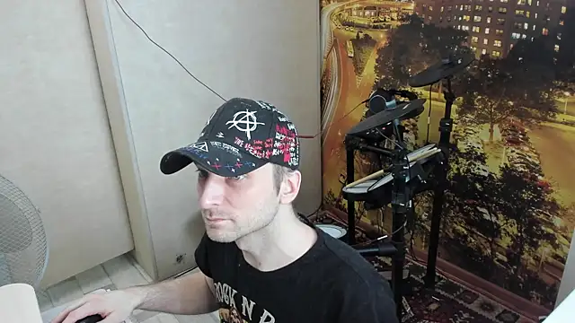 Show de NakedDrums na webcam