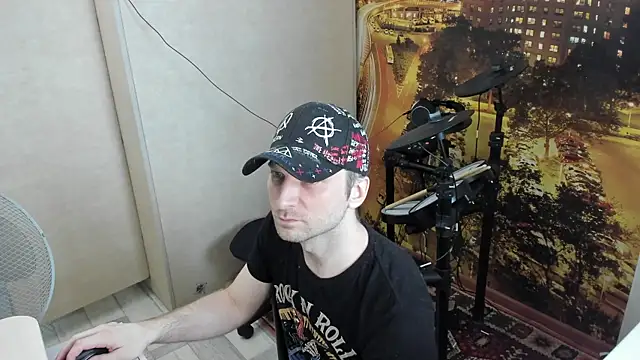 Show webcam de NakedDrums