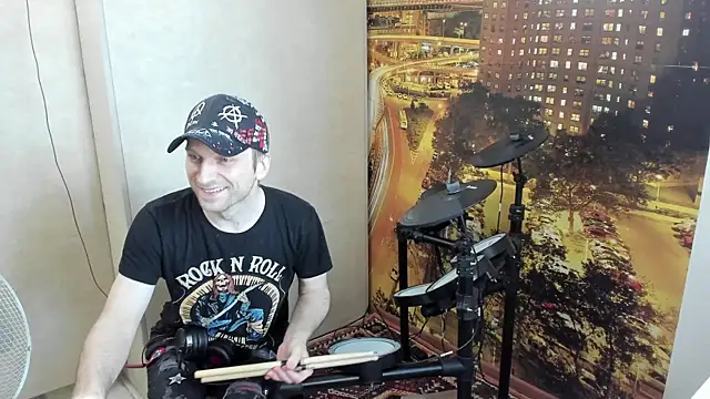 Show de NakedDrums na webcam