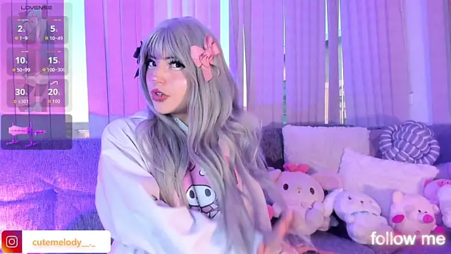 Show modela Melody-chers na web-kameri