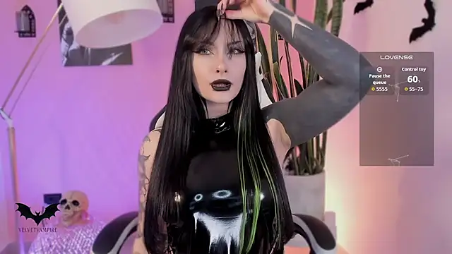 Show de VelvetVampiree na webcam