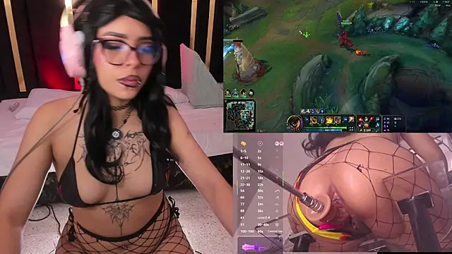 Show de Nyveth na webcam