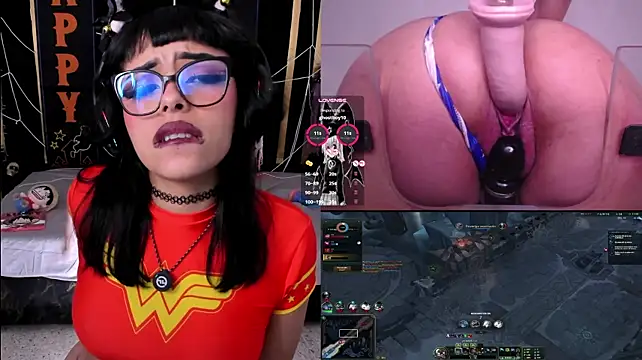 Show de Nyveth na webcam