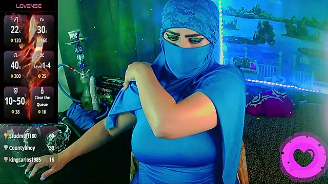 Show de SultanaLayla na webcam
