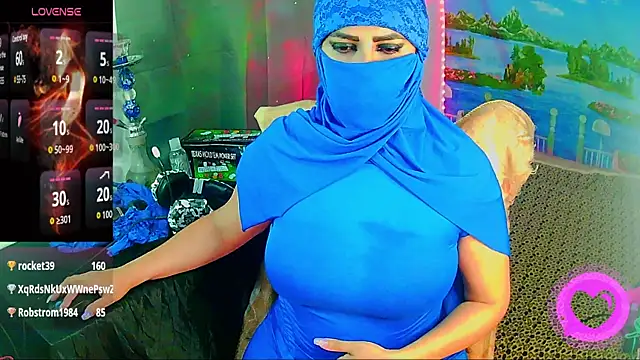 הופעת וובקאם של SultanaLayla