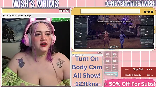 nevermakeawish Live XXX-chat