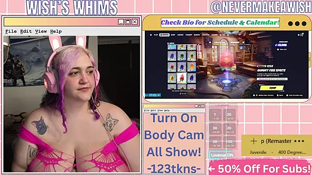 Show Webcam de nevermakeawish