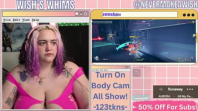 nevermakeawish's Webcam Show