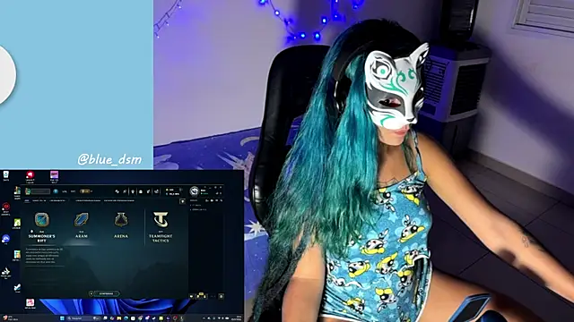 Show de bluesubmissive na webcam