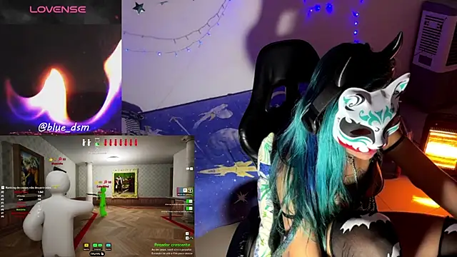 Show de bluesubmissive na webcam