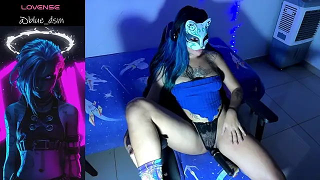 Show de bluesubmissive na webcam