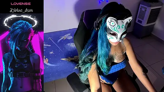 Show de bluesubmissive na webcam