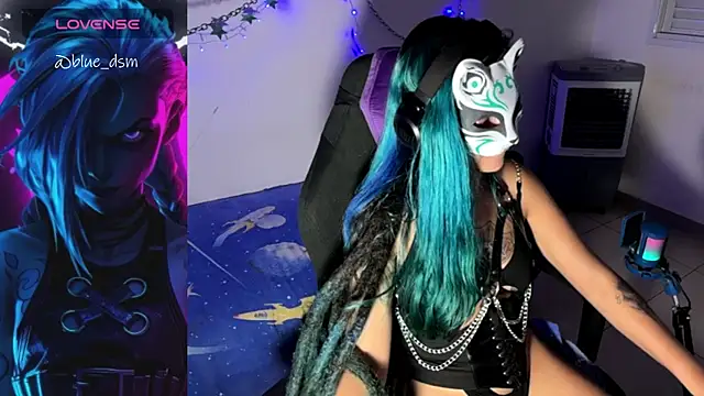 Show de bluesubmissive na webcam