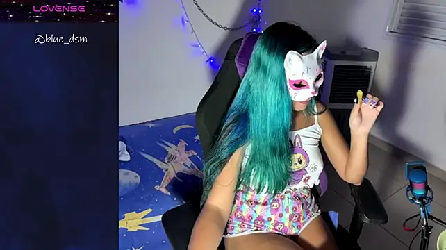 Show de bluesubmissive na webcam