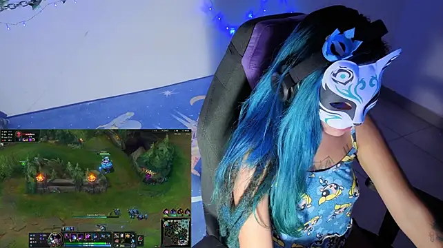 Show de bluesubmissive na webcam