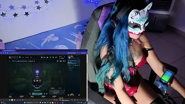 Show de bluesubmissive na webcam