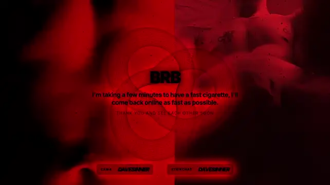 הופעת וובקאם של davesinner