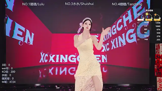 Show de SK-001 na webcam