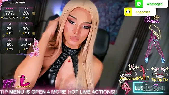 Show modela UrDominantBella na web-kameri