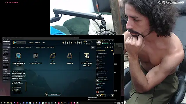 Stringin69 webkamerás műsora
