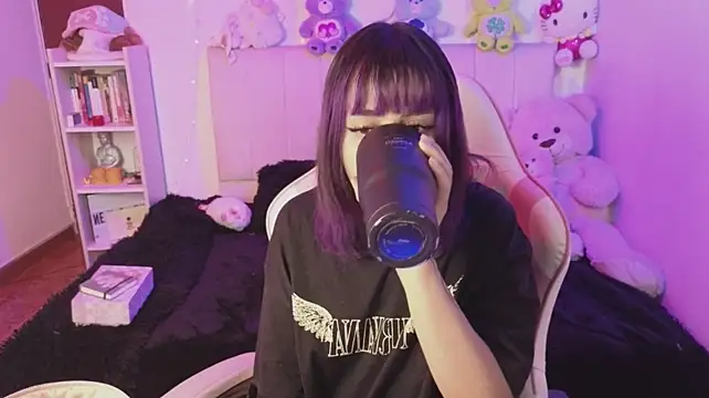 Show de NekoWaifu na webcam