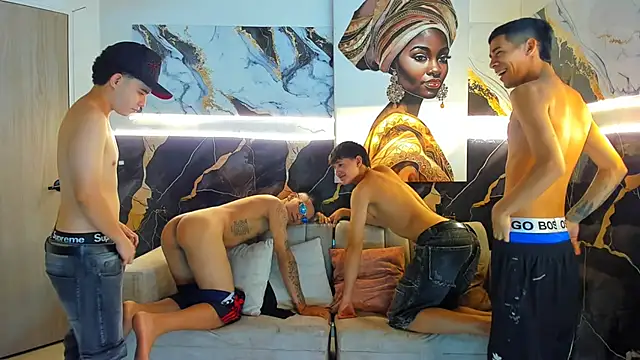 Show de Houseofwarrios na webcam