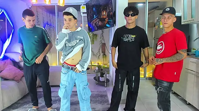 Show de Houseofwarrios na webcam