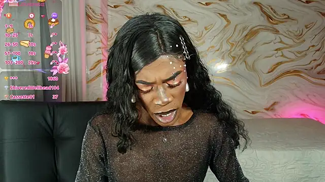 Show de EbonyHansNight na webcam
