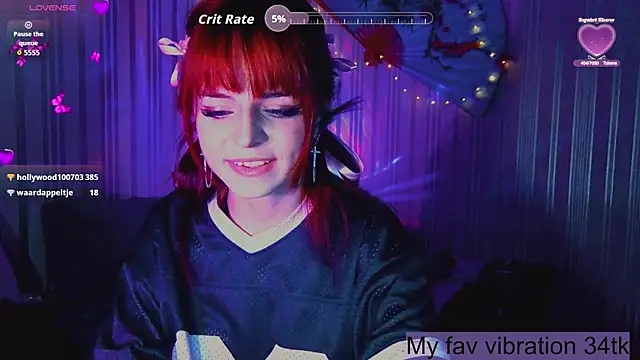 Show de ArianaLight na webcam