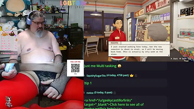 Show de geekycastillo na webcam