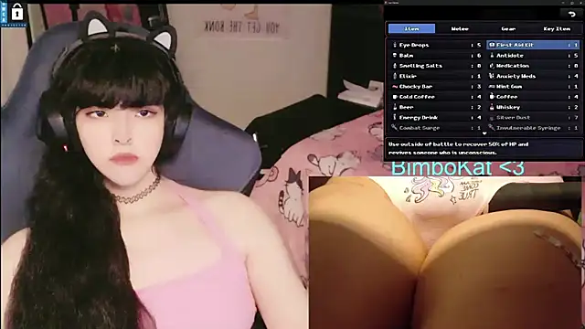 Show de BimboCat na webcam