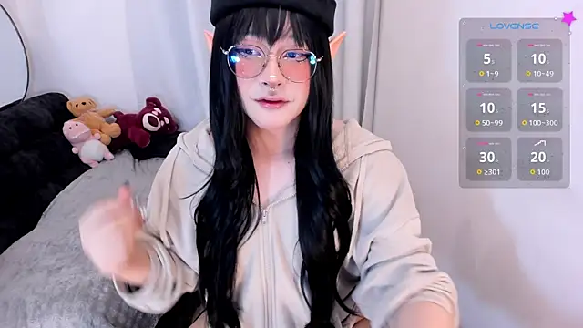 Show modela Omorimori na web-kameri