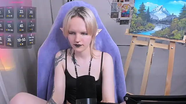 Mel_the_drawer webkamerás műsora
