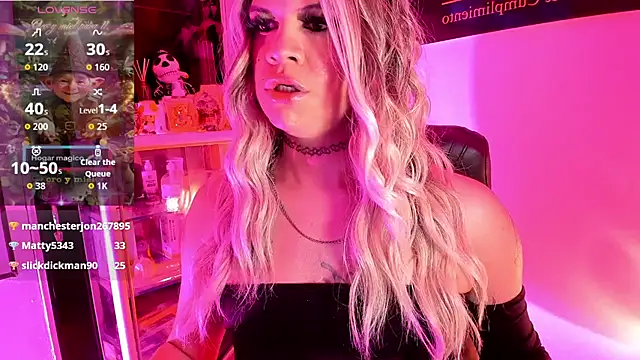 הופעת וובקאם של mistressparty