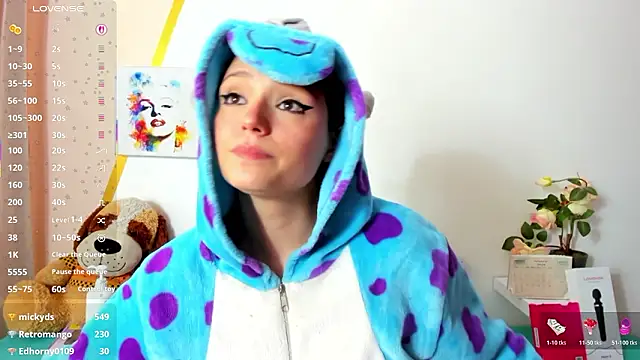 Show de MapeDiamond na webcam