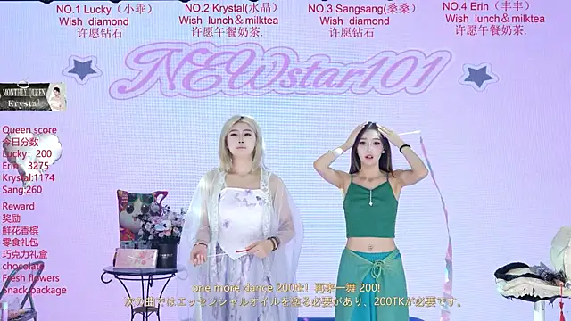 NewStar101 Adlı Modelin Web Kamerası Şovu