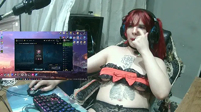 Show de MorangoCChoc na webcam