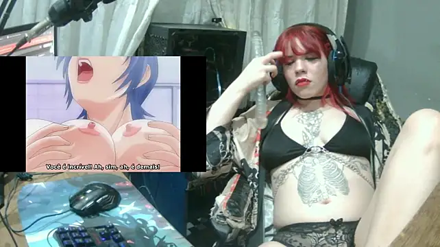 Show de MorangoCChoc na webcam