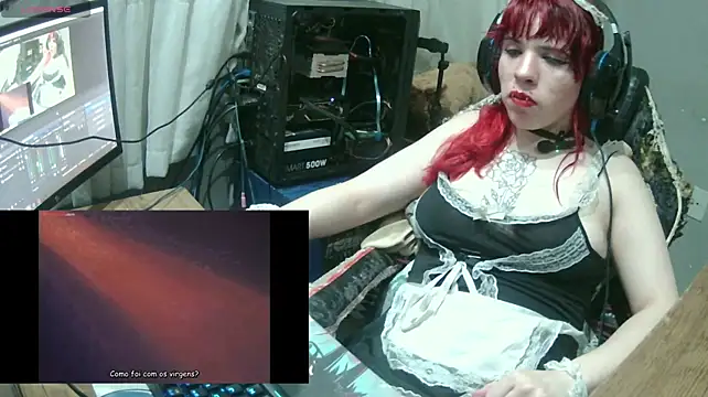 Show de MorangoCChoc na webcam
