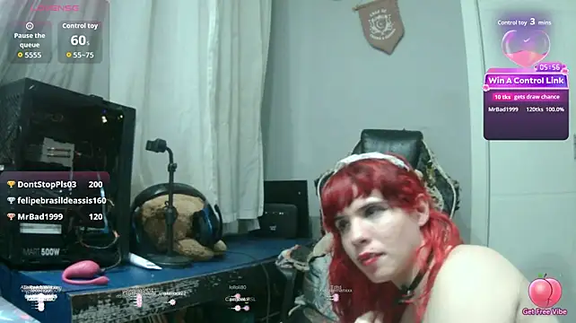 Show de MorangoCChoc na webcam