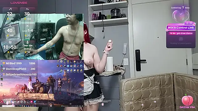 Show de MorangoCChoc na webcam