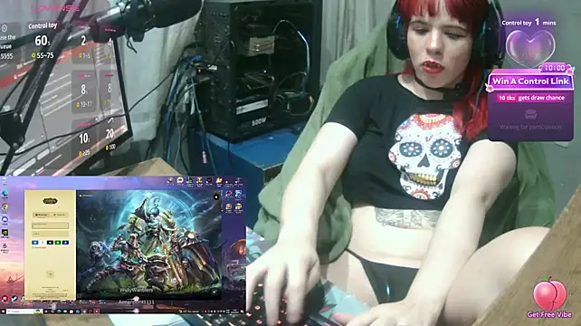 Show de MorangoCChoc na webcam