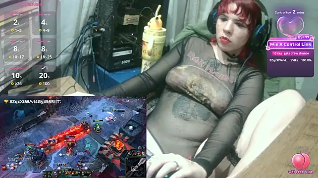 Show de MorangoCChoc na webcam