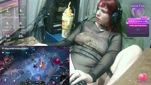 Show de MorangoCChoc na webcam