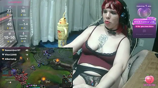 Show de MorangoCChoc na webcam