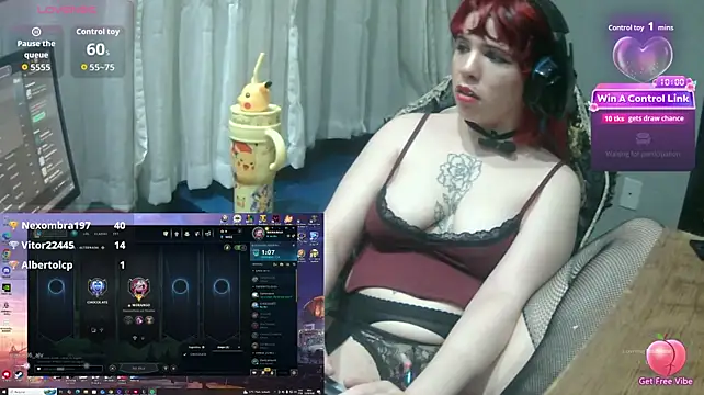 Show de MorangoCChoc na webcam